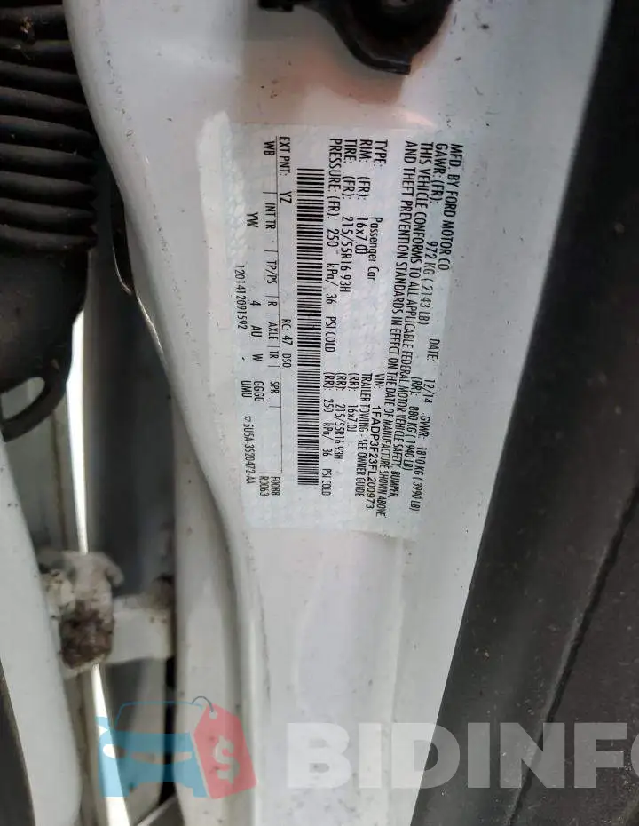 1FADP3F23FL200973 Photo# 12
