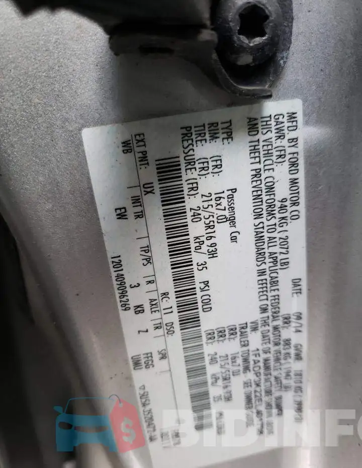 1FADP3K22EL401798 Photo# 14