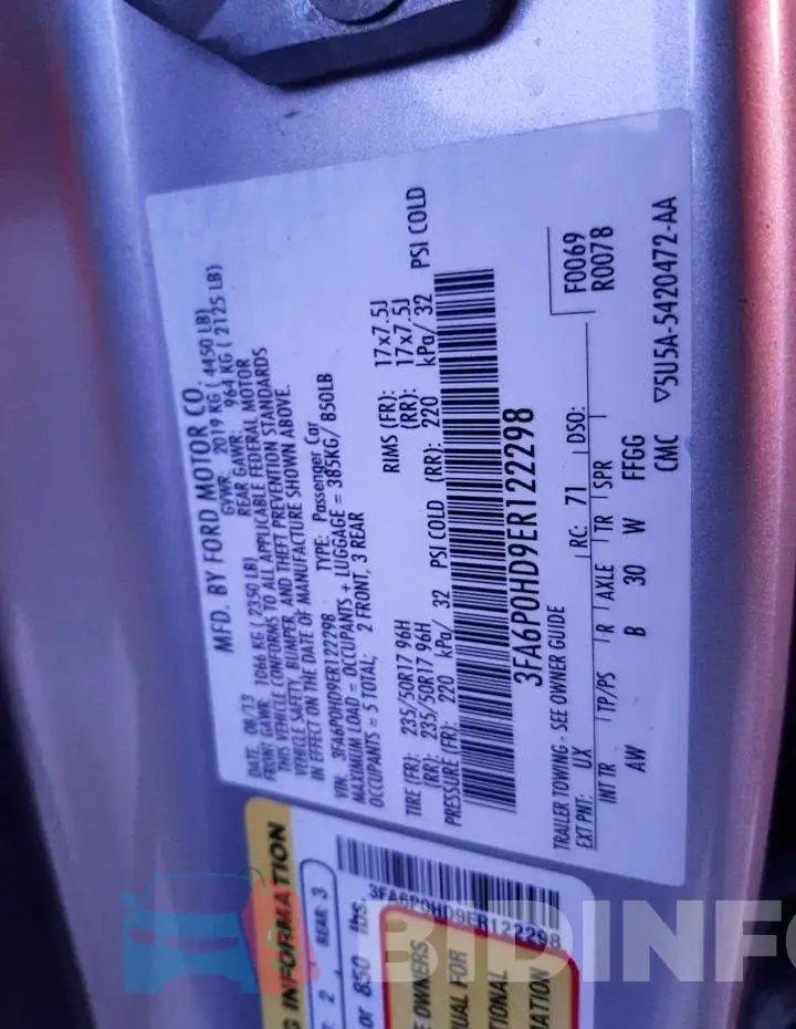 3FA6P0HD9ER122298 Photo# 12