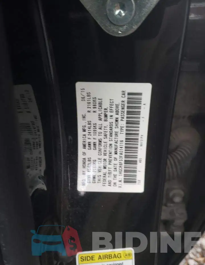 1HGCR6F53FA014116 Photo# 13