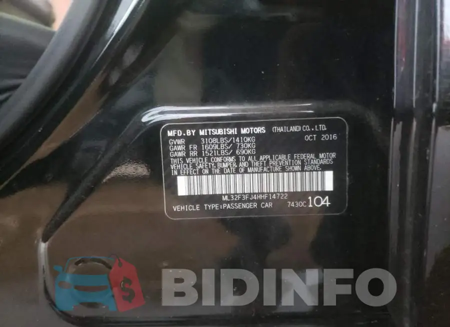 ML32F3FJ4HHF14722 Photo# 10
