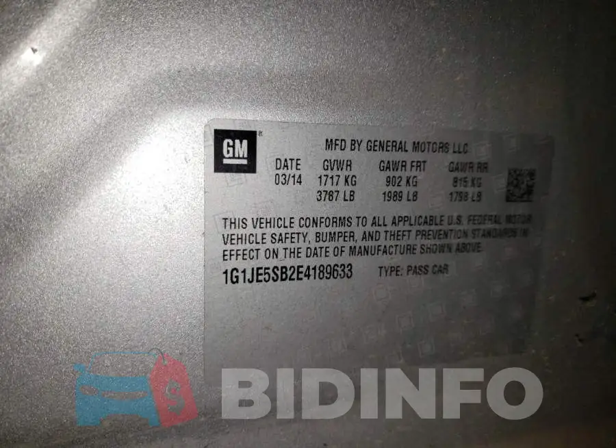 1G1JE5SB2E4189633 Photo# 12