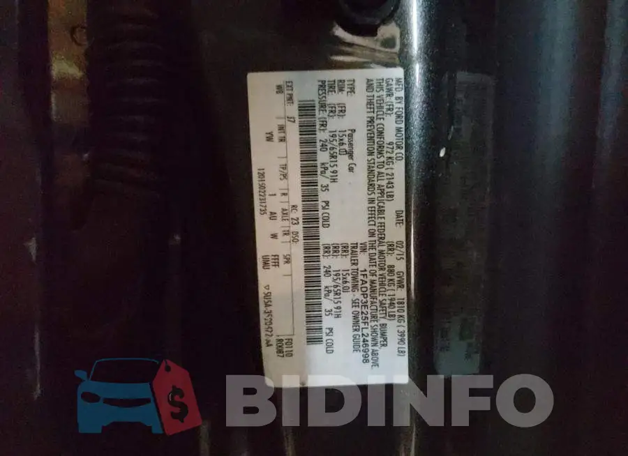 1FADP3E25FL246998 Photo# 13