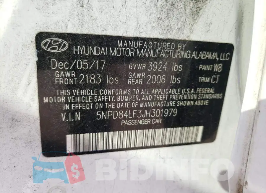 5NPD84LF3JH301979 Photo# 12