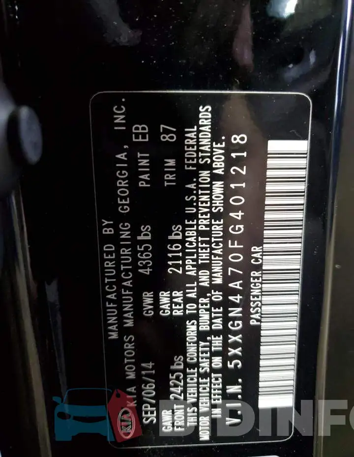 5XXGN4A70FG401218 Photo# 10