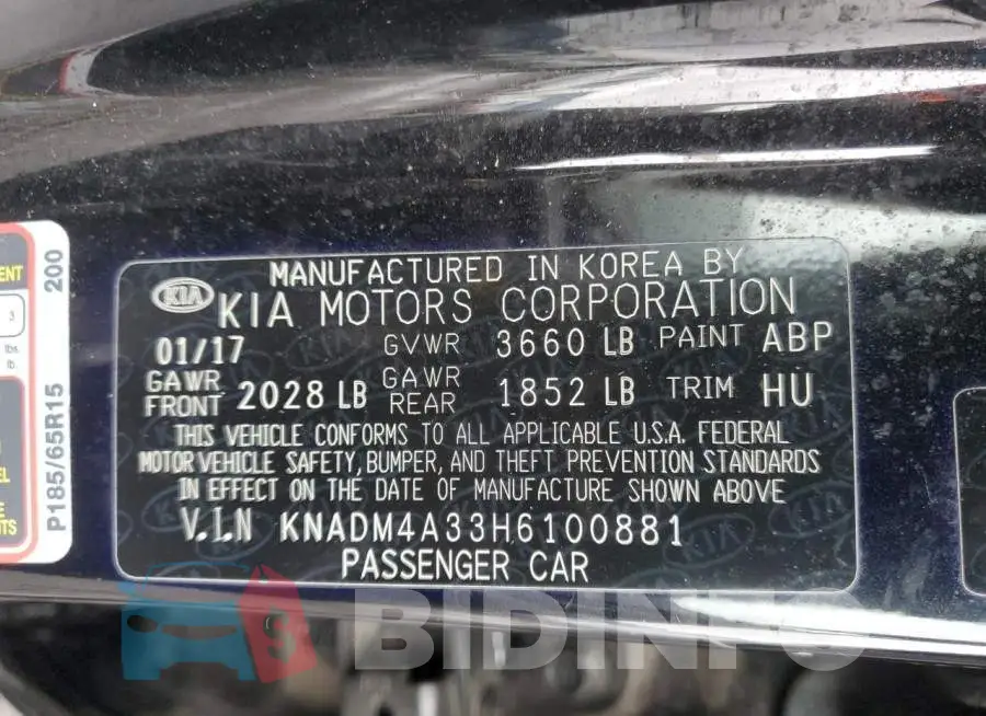 KNADM4A33H6100881 Photo# 12