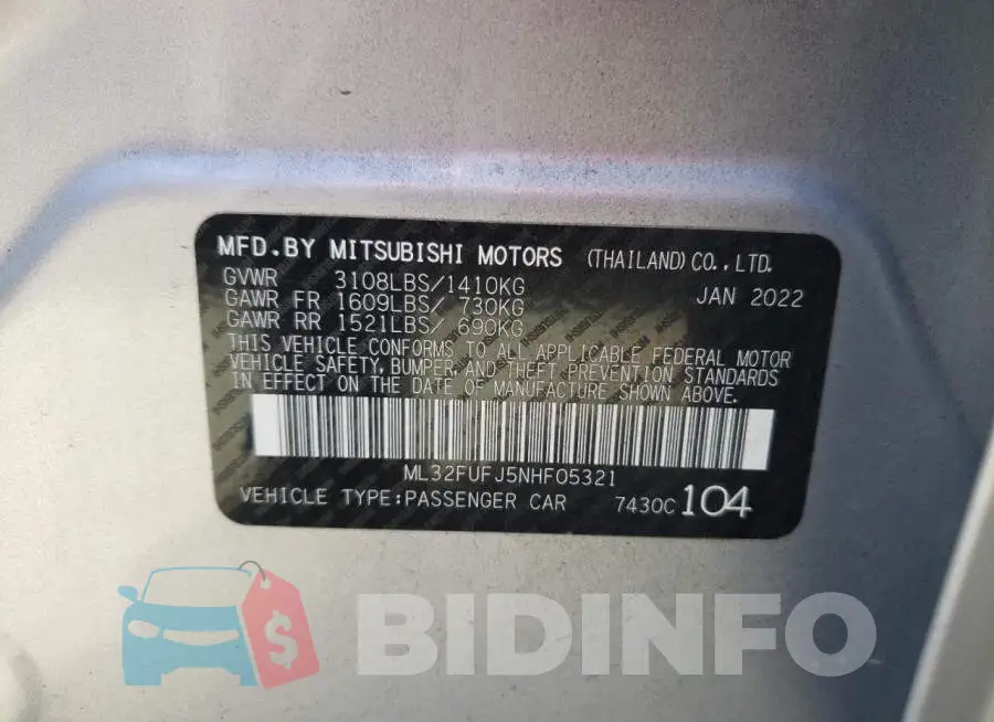 ML32FUFJ5NHF05321 Photo# 10