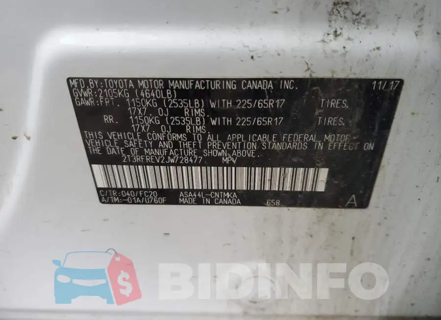 2T3RFREV2JW728477 Photo# 10
