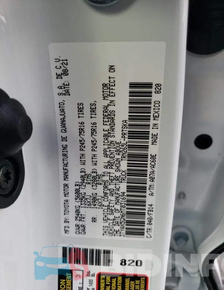 3TYAX5GN6MT031694 Photo# 10