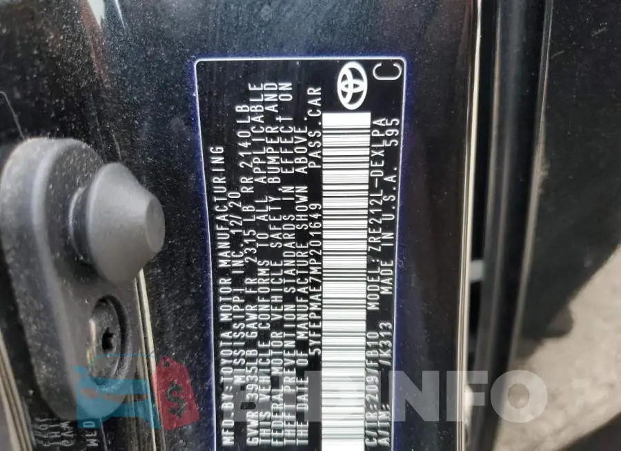 5YFEPMAE7MP201649 Photo# 12