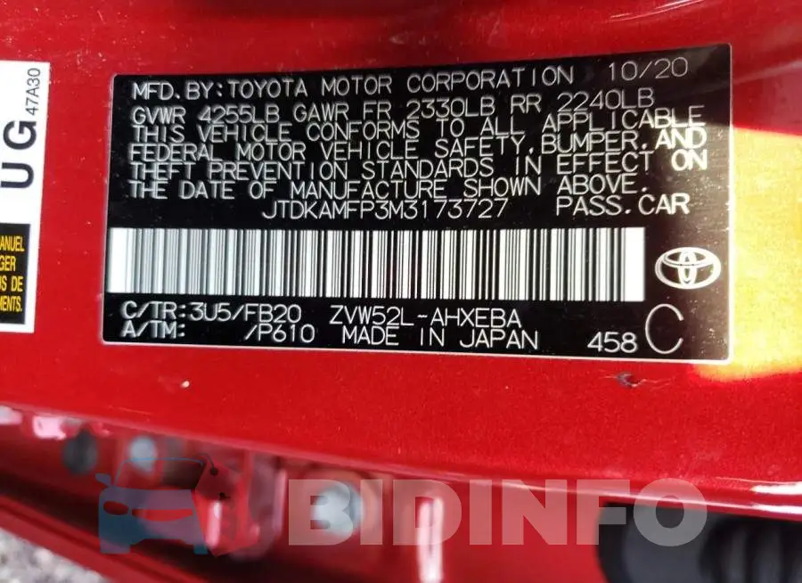 JTDKAMFP3M3173727 Photo# 12