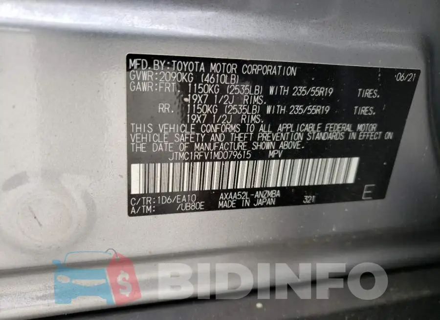 JTMC1RFV1MD079615 Photo# 10