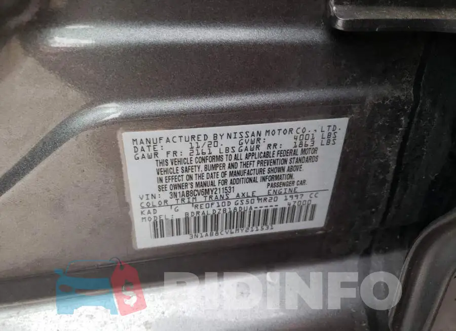 3N1AB8CV6MY211531 Photo# 12