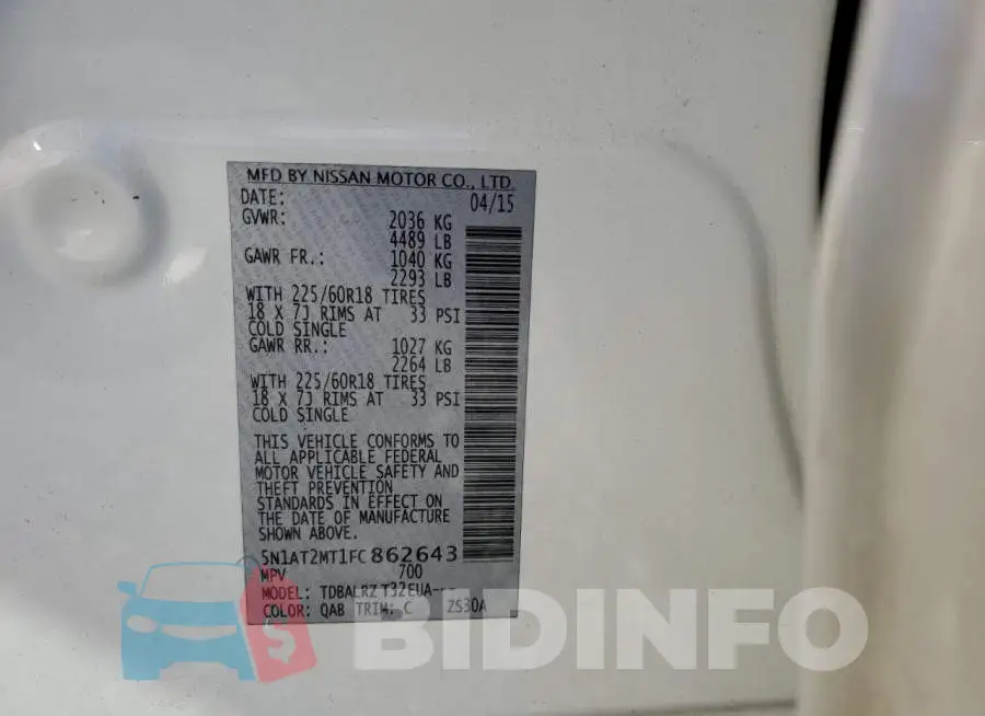 5N1AT2MT1FC862643 Photo# 13