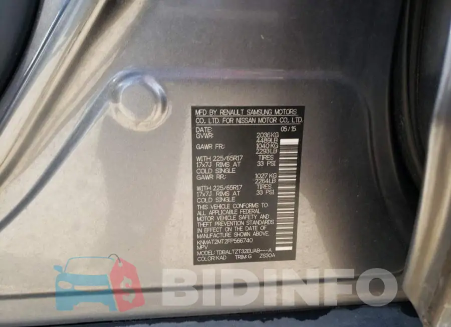 KNMAT2MT2FP566740 Photo# 12