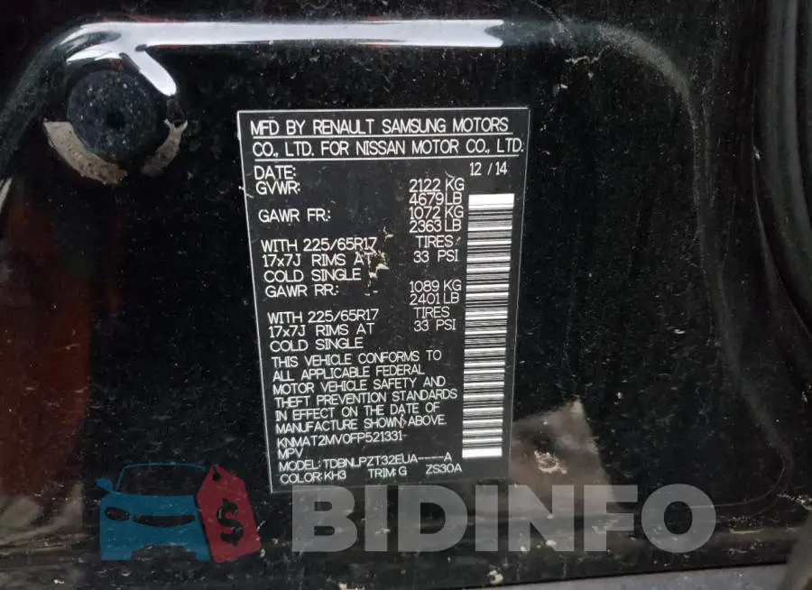 KNMAT2MV0FP521331 Photo# 13