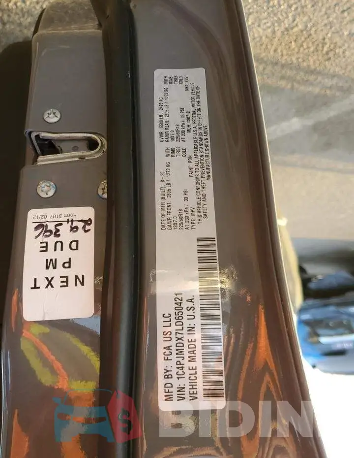 1C4PJMDX7LD650421 Photo# 13