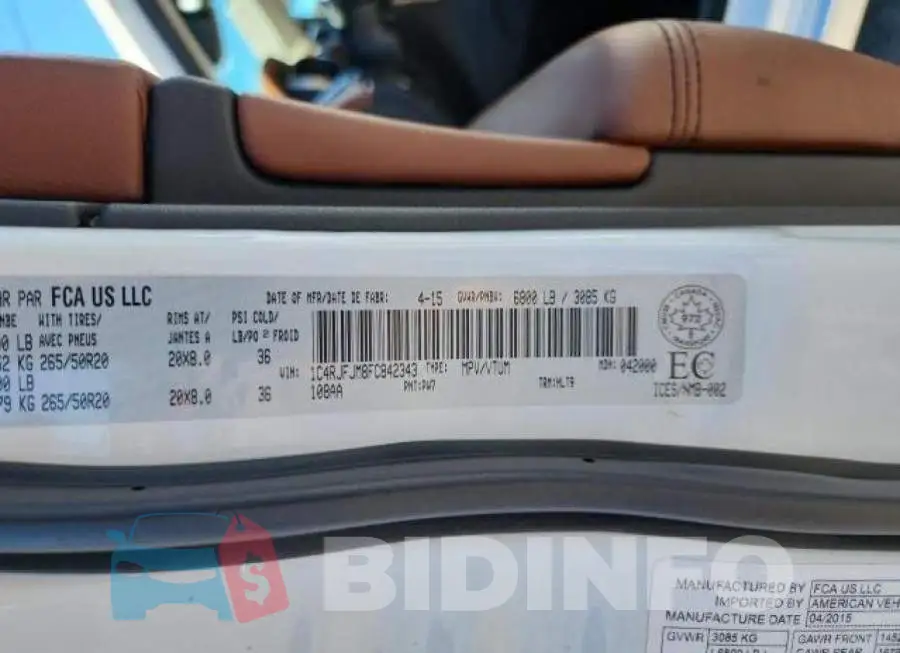 1C4RJFJM8FC842343 Photo# 10