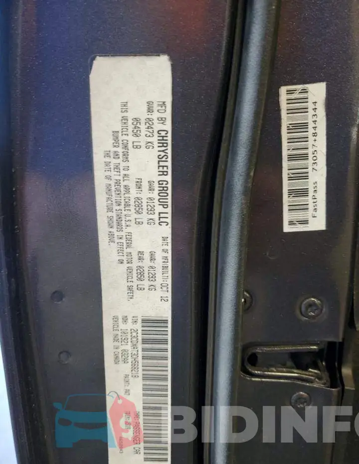 2C3CDXBG8EH240747 Photo# 12