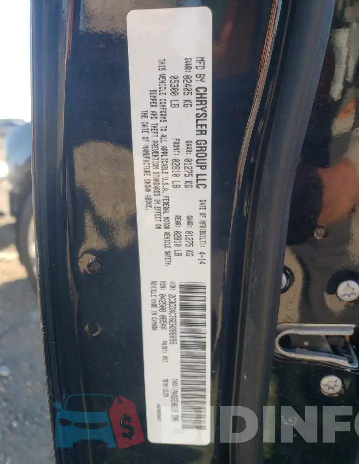 2C3CDXCT6EH288095 Photo# 10