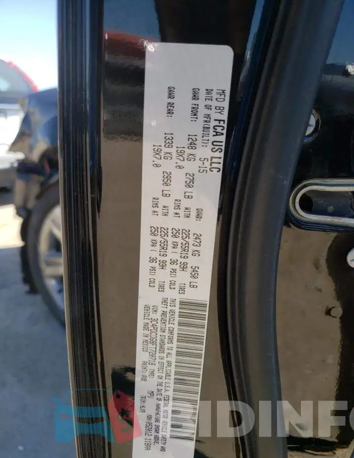 3C4PDCDG8FT720718 Photo# 10