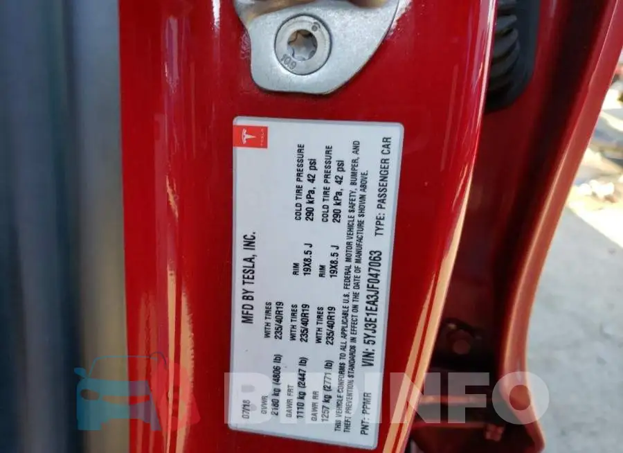 5YJ3E1EA3JF047063 Photo# 13