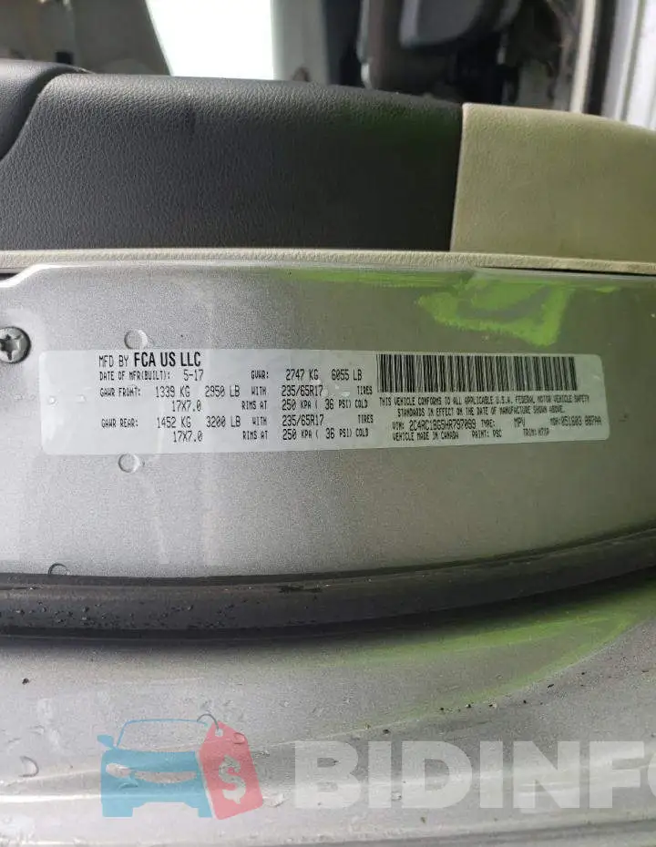 2C4RC1BG5HR797099 Photo# 13