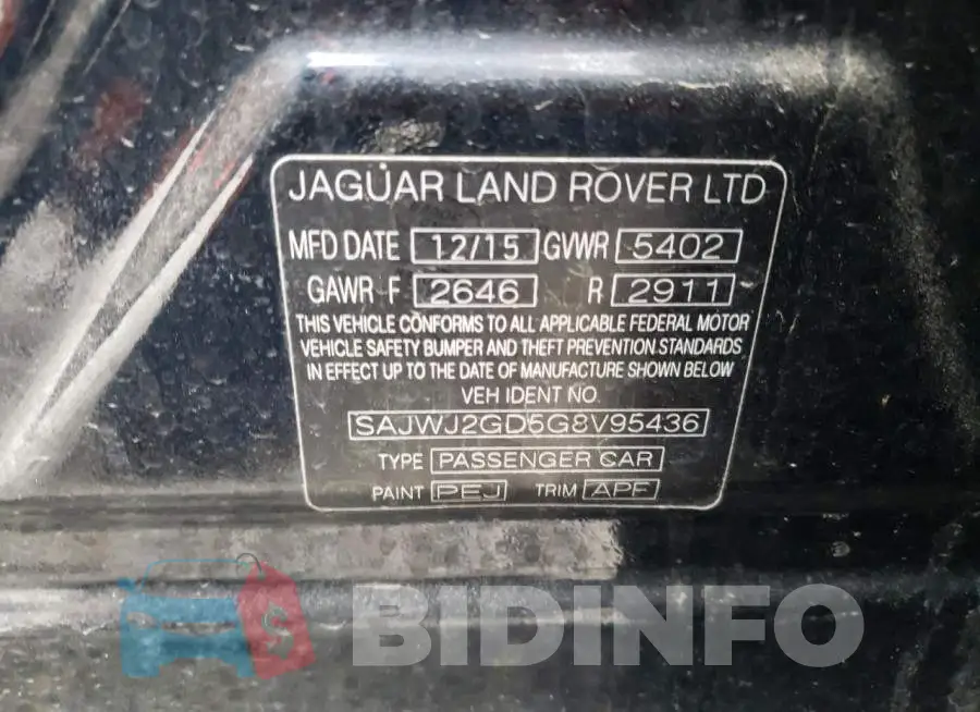 SAJWJ2GD5G8V95436 Photo# 12