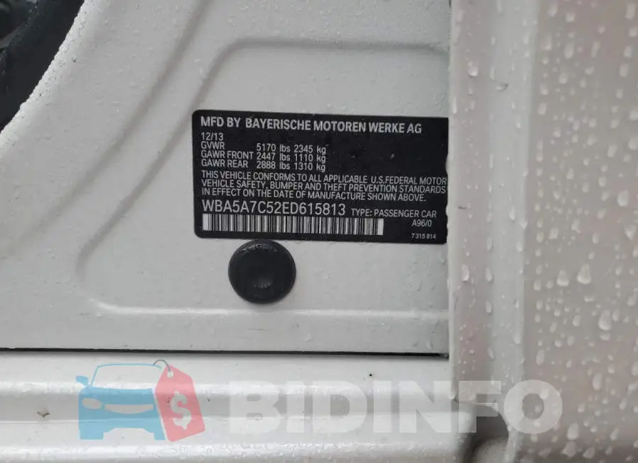 WBA5A7C52ED615813 Photo# 12