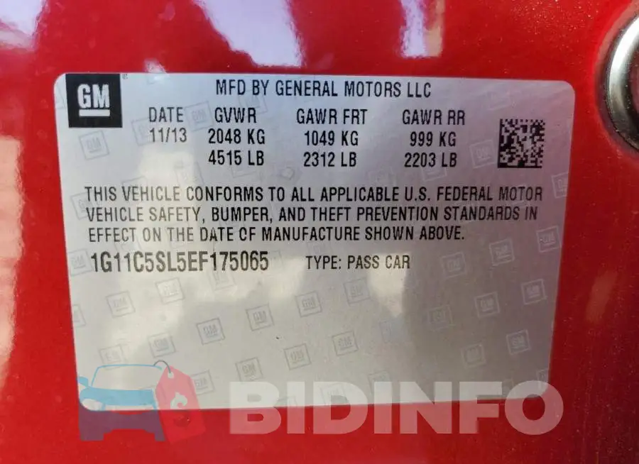 1G11C5SL5EF175065 Photo# 12