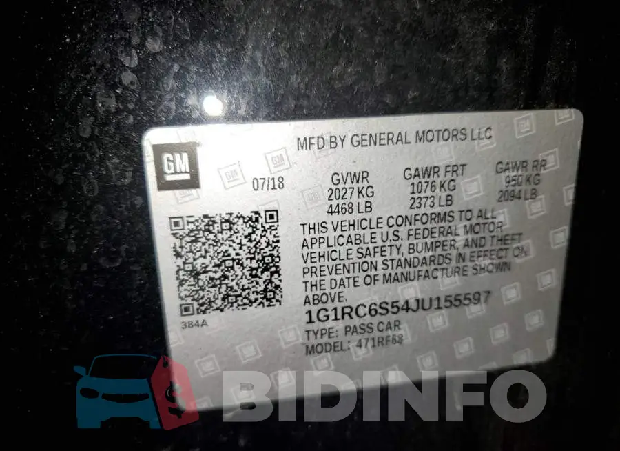1G1RC6S54JU155597 Photo# 12