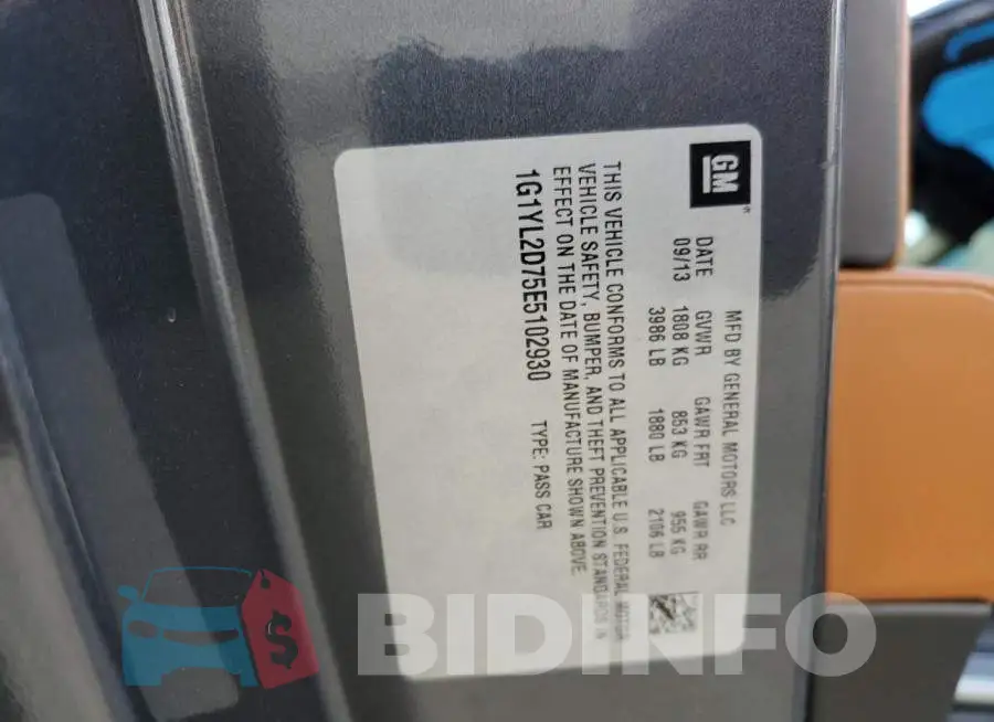 1G1YL2D75E5102930 Photo# 12