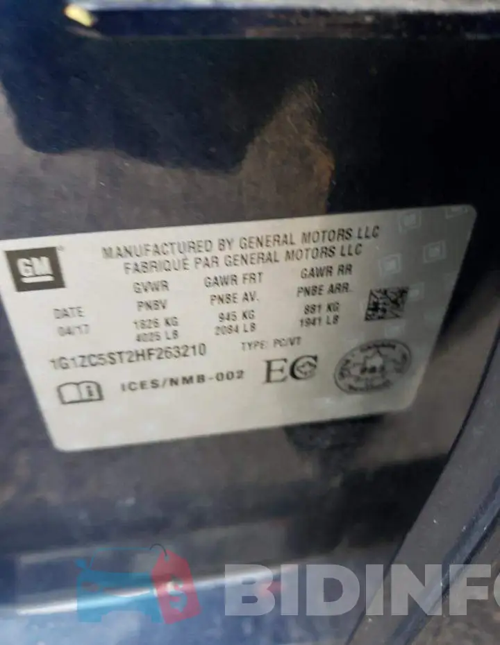 1G1ZC5ST2HF263210 Photo# 12