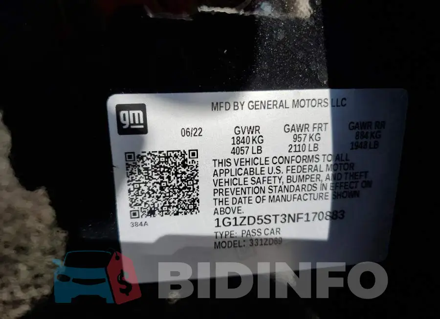 1G1ZD5ST3NF170883 Photo# 10