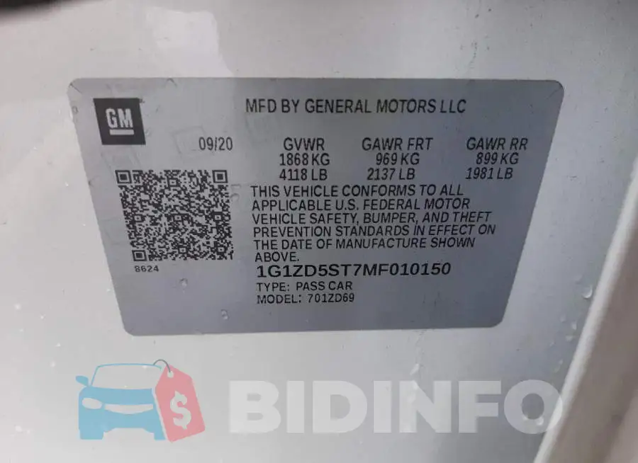 1G1ZD5ST7MF010150 Photo# 12