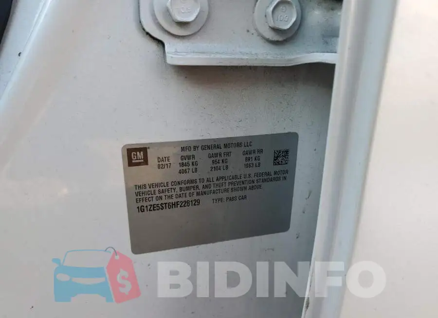 1G1ZE5ST6HF228129 Photo# 12