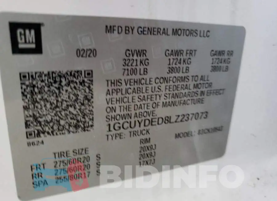 1GCUYDED8LZ237073 Photo# 13