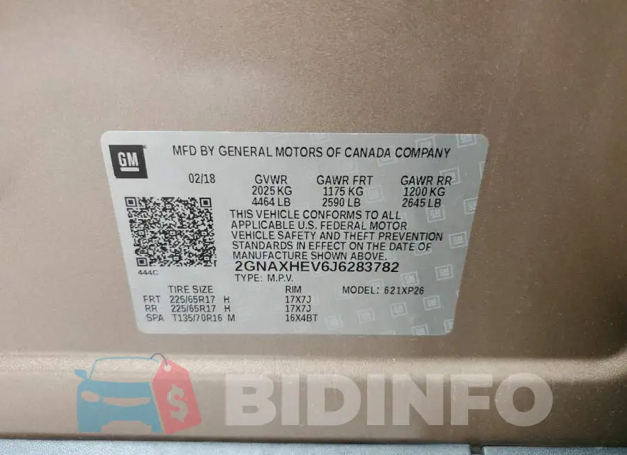 2GNAXHEV6J6283782 Photo# 13