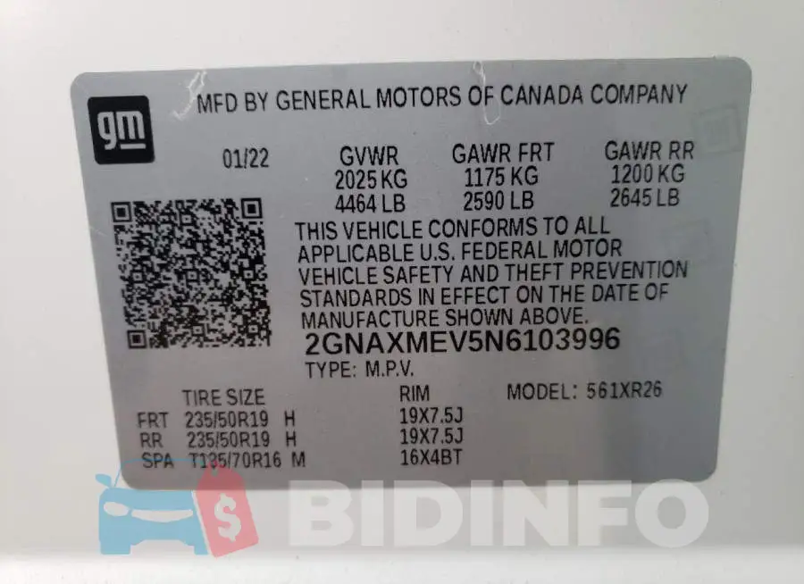 2GNAXMEV5N6103996 Photo# 10