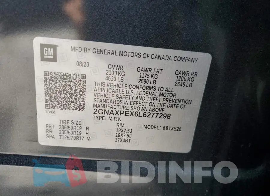 2GNAXPEX6L6277298 Photo# 10