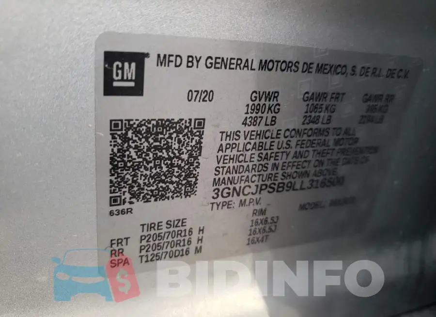 3GNCJPSB9LL316500 Photo# 12