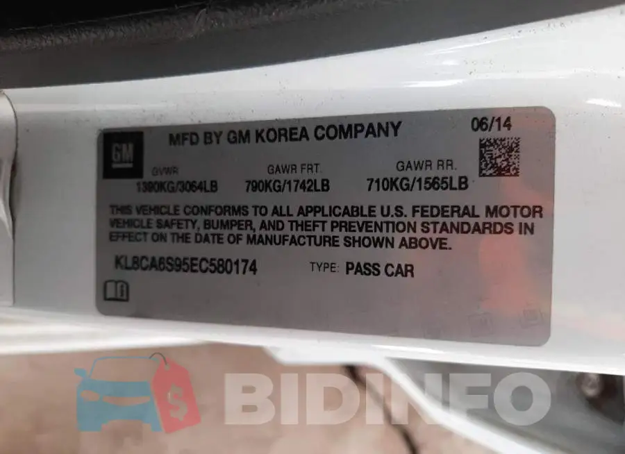 KL8CA6S95EC580174 Photo# 12
