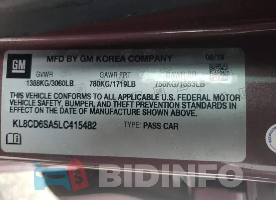 KL8CD6SA5LC415482 Photo# 10