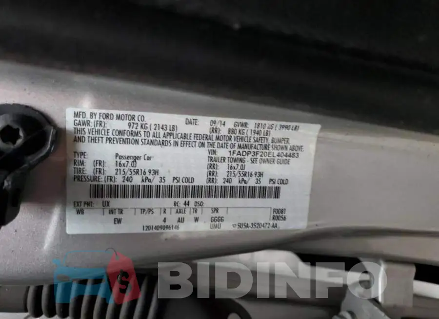1FADP3F20EL404483 Photo# 12