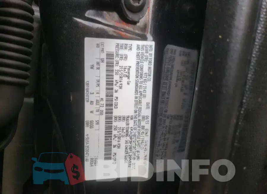 1FADP3F28FL295532 Photo# 10