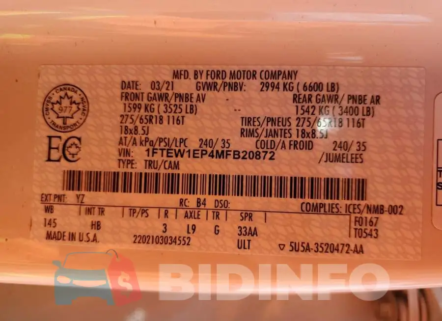 1FTEW1EP4MFB20872 Photo# 12