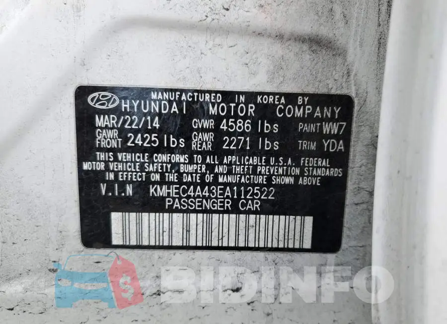 KMHEC4A43EA112522 Photo# 12