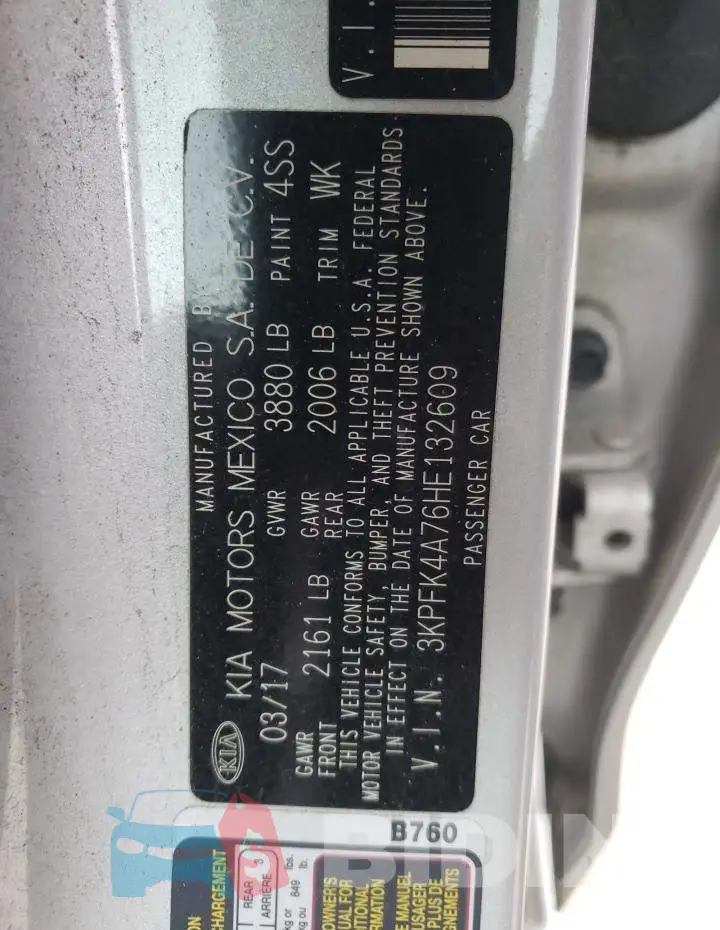 3KPFK4A76HE132609 Photo# 12