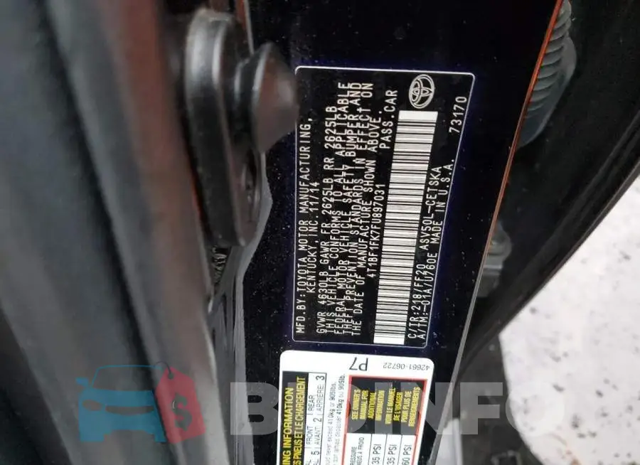 4T1BF1FK7FU897031 Photo# 12