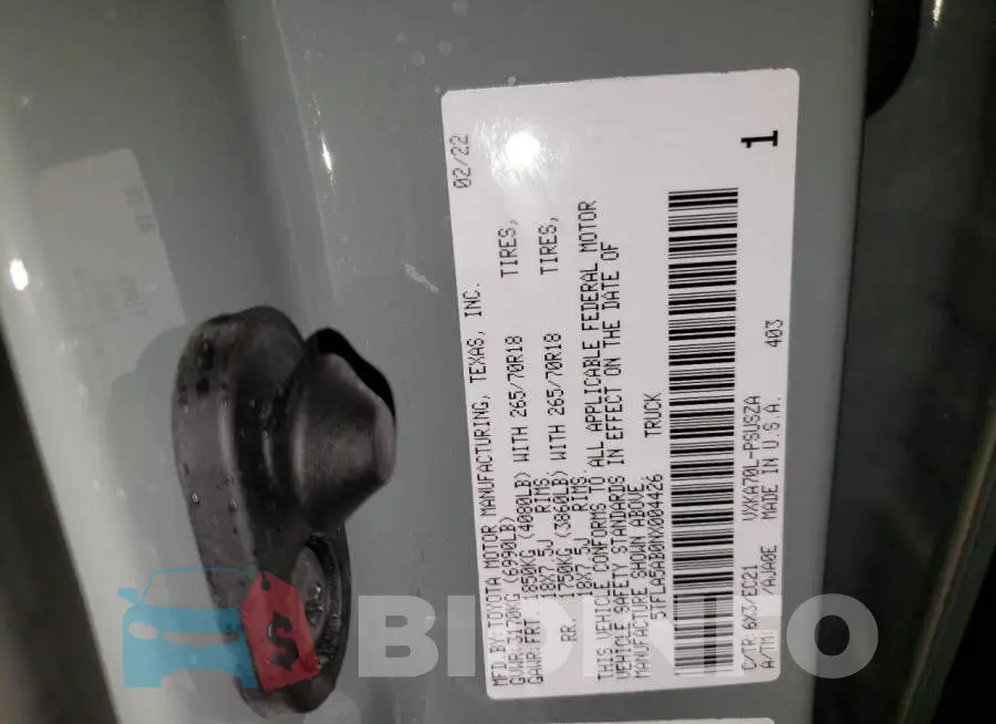 5TFLA5AB0NX004426 Photo# 12